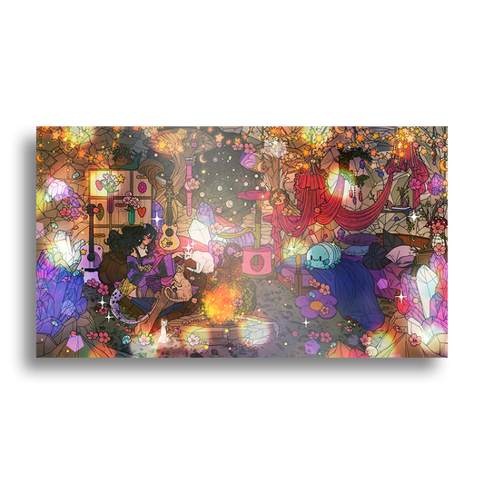 Chrchie | crystal cave art print  - Art Print