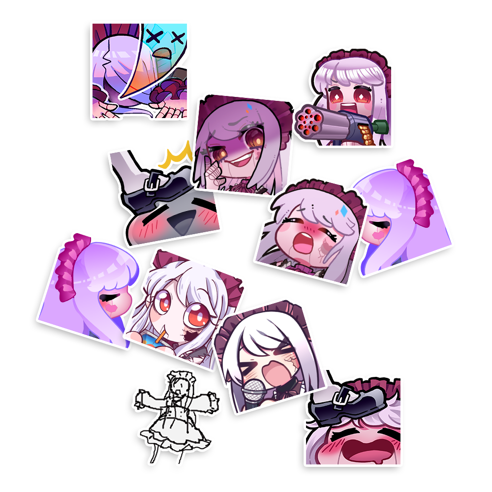 PorcelainMaid | Emote - Sticker Sheet